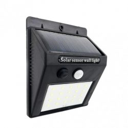 Aplique Solar  5000k Kira Negro 200 Lm Ip55 12,2×9,5×4,4 Cm Sensor Movimiento Crepuscular13296