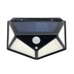Aplique Solar  6000k Kira Negro 450lm Ip65 9,5×13,5x5cm Sensor Mov.Crepusc.13294