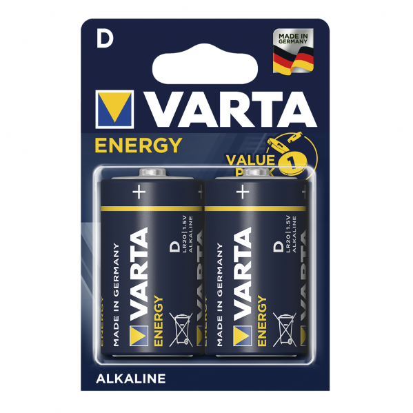 Blister 2 Pilas D/lr20 1,5 V Varta Alcalina Energy10130