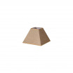 Pantalla Piramide Divos E27 Marron 20dx10dx15h Saco-yute13994