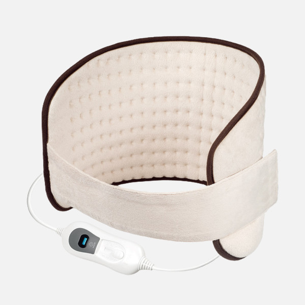 Almohad.elect.lumbar Hurdes Beis/marron 100w 69x29cm 3niv Autoapagado, Prot.sobrecalentam.,lavable