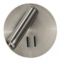 Aplique 2+6w 4000k Manet Redondo Niquel 130lm Doble Encendido 14x14x12 Cm