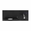Aplique 2+8w 4000k Velazquez Dcho Negro Usb+qi 130lm Doble Encendido 14x35x14 Cm - Imagen 2