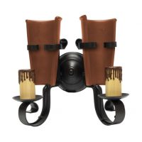 Aplique Cantina 2xe27 Marron 30x26x16 Cm