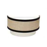 Aplique Cornalina 1xe27 Beis/negro 17,5x30x16cm