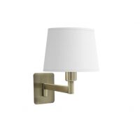 Aplique Cueza 1xe14 Cuero/blanco 24x15x28cm