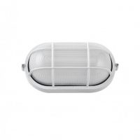 Aplique Ext. Oval Aluminio Apus Peq. 1xe27 Blanco 9x21x10,5 Cm Ip44