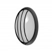Aplique Ext.oval Aluminio Aquila Peq.1xe27 Negro 10,5x22x14 Cm Ip44 - Imagen 2