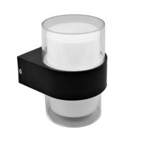 Aplique Exterior 8w 3000k Beira Negro Ip44 500lm 13,5x9,4x10,5 Cm