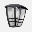 Aplique Exterior Aluminio Alnilan 1xe27 Negro Ip44 20x17,5x13 Cm C/reflector - Imagen 2