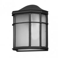 Aplique Exterior Aluminio Bellatrix 1xe27 Negro 25x11x19,5 Cm Ip44