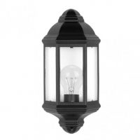 Aplique Exterior Aluminio Shaula 1xe27 Negro Ip44 36,5x16,5x9,5 Cm