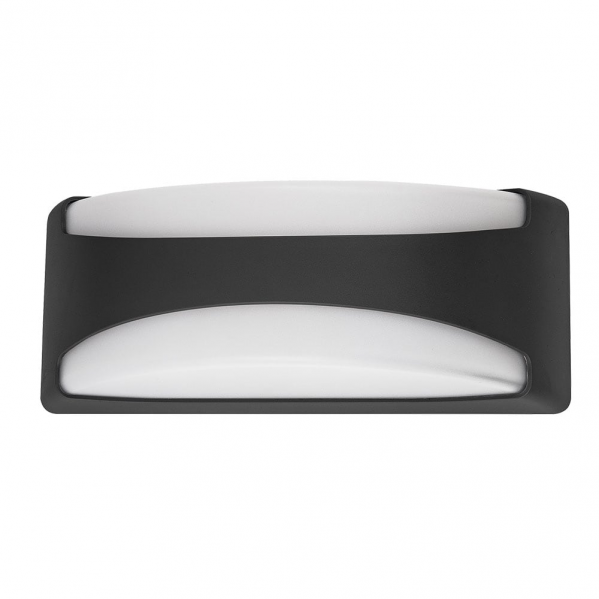 Aplique Exterior Daikon 1xe27 Negro Ip65 Policarbonato 13,2x32x13 Cm