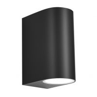 Aplique Exterior Gacela 2xgu10 Negro Ip44 14,7x7x9 Cm