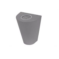 Aplique Exterior Ganges Gris Zinc 2gu10x3w 4000K  16x12,5x8,8 Cm Ip54 Bombillas Incluidas