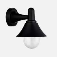 Aplique Exterior Mentol 1xe27 Negro Ip44  Policarbonato   25x18,1x23,2 Cm