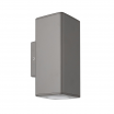 Aplique Exterior Yopol 2xgu10 Gris Policarbonato 18,6x7,6x9,9 Cm Ip54 - Imagen 2