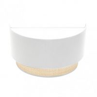 Aplique Kandy 1xe27 Natural/blanco 17x30x15 Cm