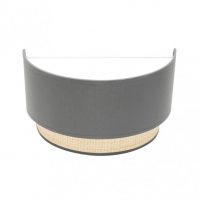 Aplique Kandy 1xe27 Natural/gris 17x30x15 Cm