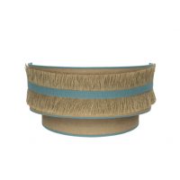 Aplique Natalia 1xe27 Saco-turquesa 17x30x15 Cm