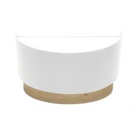 Aplique Tatiana 1xe27 Blanco-madera Clara 17x30x15 Cm