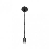 Arm.colgante P/pantalla Cara 1xe27 Negro/negro Regx10x10 Cm