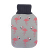 Bolsa Agua Caliente Mimo 1,7l Forro Gris Flamencos 20x32x4cm Flexible Agradable Al Tacto - Imagen 2