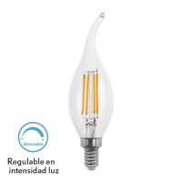 Bombilla Filamento Bohemia Clara 4w Regulable E14 400lm 12,3x3,5d 2700k