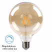 Bombilla Filamento Globo 16x12,5d 8w Regulable 700lm E27 Ambar 2700k - Imagen 2