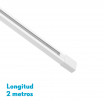 Carril Para Foco Pindal Blanco 2m 2 Hilos 2x200x3,5 Cm - Imagen 2