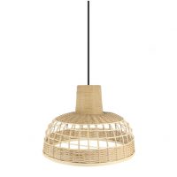 Colgante Bambu Braganza Neg/natural 1xe27 Regx42x 42cm