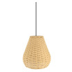 Colgante Bambu Alente Neg/natural 1xe27 Regx37x37cm