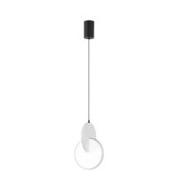 Colgante Carlota 1l Negro/Blanco 17w 6500k 2380lm Regx18x18cm