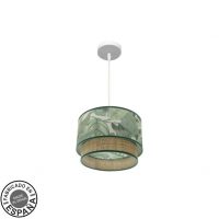 Colgante Congo 30d 1xe27 Blanco/verde-natural