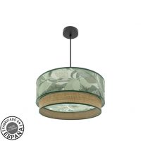 Colgante Congo 50d 3xe27 Negro/verde-natural