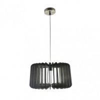 Colgante Ebano 1xe27 Madera Cafe Regx40x40 Cm