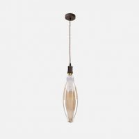 Colgante Elio 1xe27 Marron/ambar Bombilla Incluida 8w 3000k 850lm Regx12x12 Cm