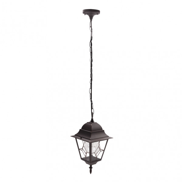 Colgante Exterior Aluminio Bootes 1xe27 Marron Regx18,5x18,5 Cm Ip44