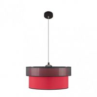 Colgante Felix Negro/rojo 1xe27 Regx50x50 Cm