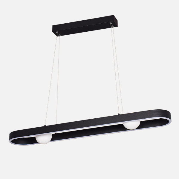 Colgante Fermoselle 24w+6w 4000k Negro Regx87,5x15 Cm 2550lm