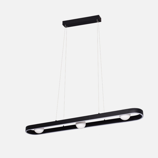 Colgante Fermoselle 26w+9w 4000k Negro Regx107,5x15cm 2975lm