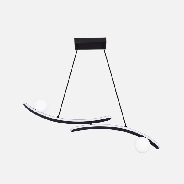 Colgante Fermoselle 24w+6w 4000k Negro Regx82x9  Cm 2550lm