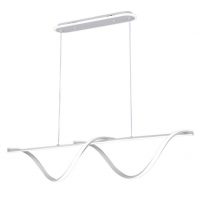 Colgante House Blanco 125w 3000-4000-6000k 5694lm  C/luz Ambiente Remoto Y Reg.intensidad Regx110x15cm