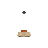 Colgante Jia 1xe27 Natural/calabaza Regx40x40 cm