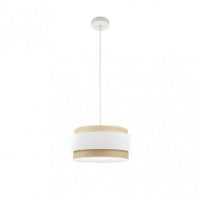 Colgante Kandy 1xe27 Natural/blanco Regx40x40 Cm