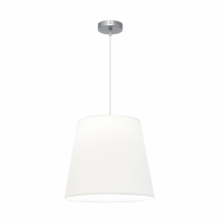 Colgante Maldivas 1xe27 Cromo/blanco Regx40x40 Cm