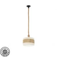 Colgante Nicaragua 1xe27 Blanco/natural 30d