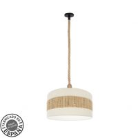 Colgante Nicaragua 1xe27 Blanco/natural 50d