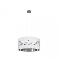 Colgante Niebla 1xe27 Cromo/blanco-plata Regx40x40 Cm