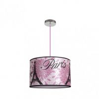 Colgante Peq. Eiffel Rosa 1xe27 Regx35 D
